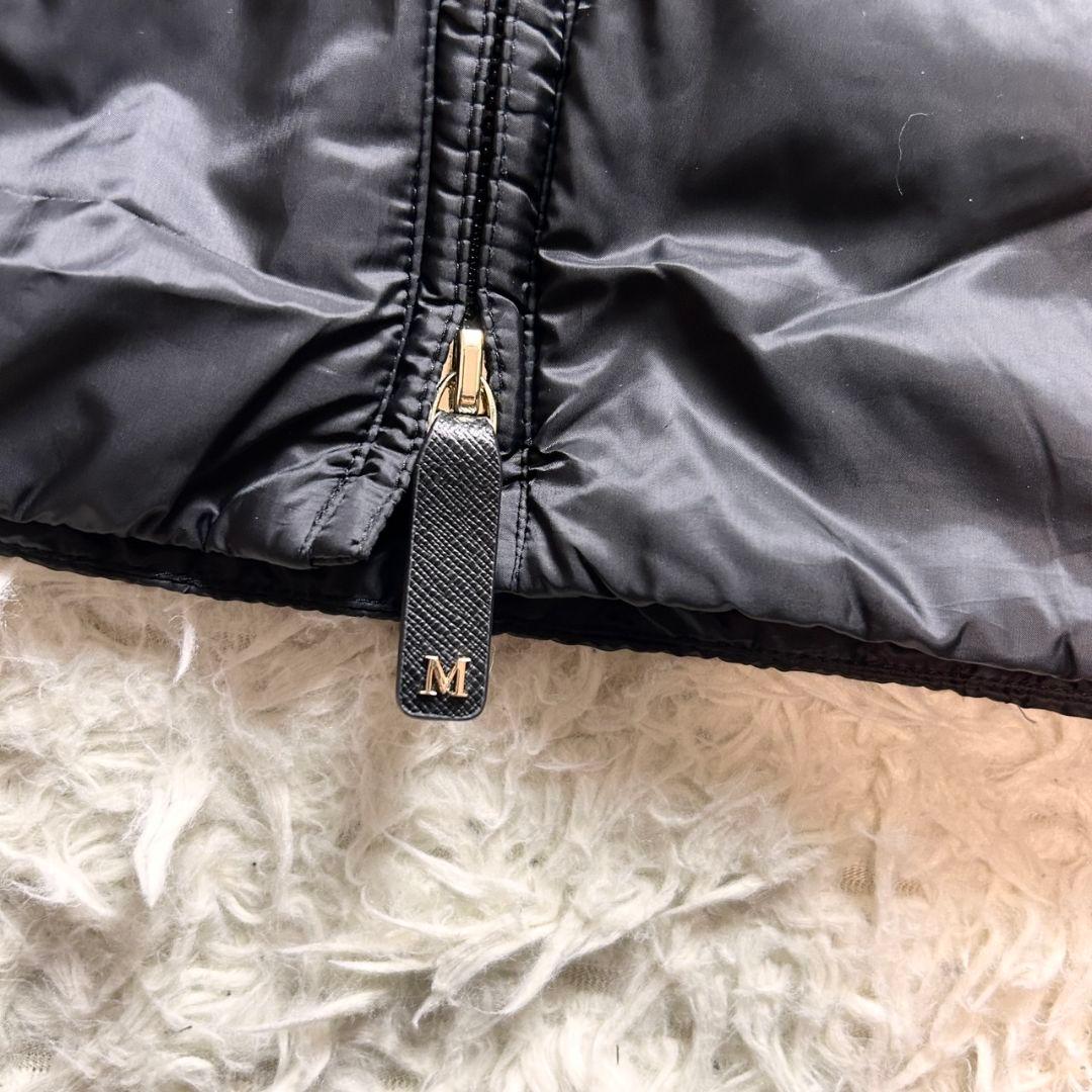 美品★MaxMara the cube ダウン ベスト ジレ フーデット コート