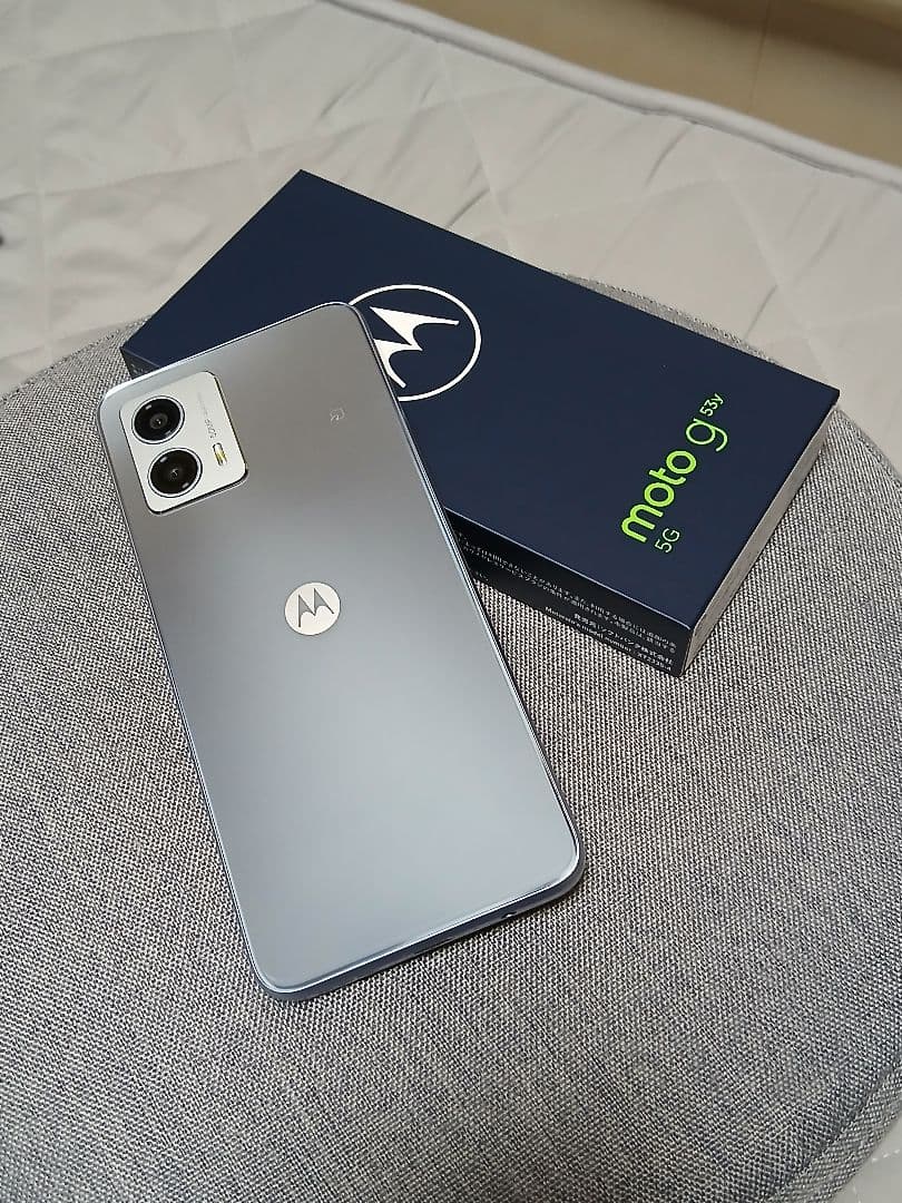 moto g53y 5G 本体 アークティックシルバー　motog53y