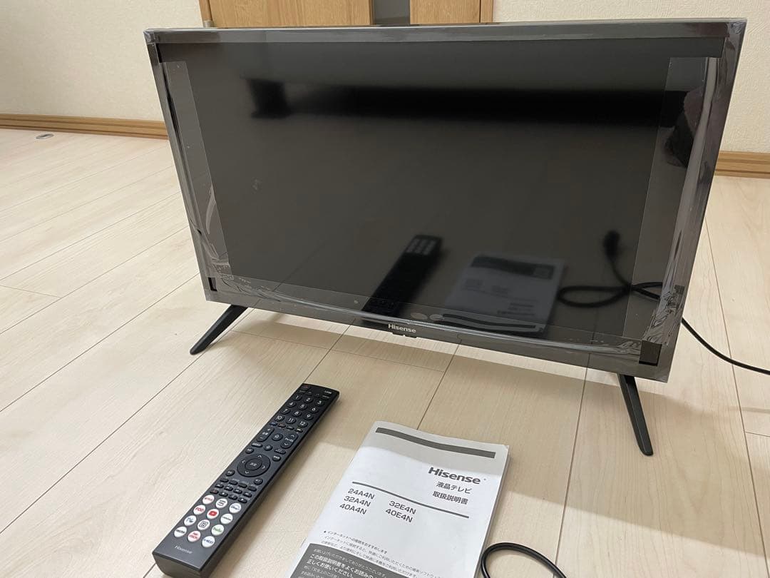 極美品　Hisense 液晶テレビ本体 リモコン付24型2025年製フィルム付