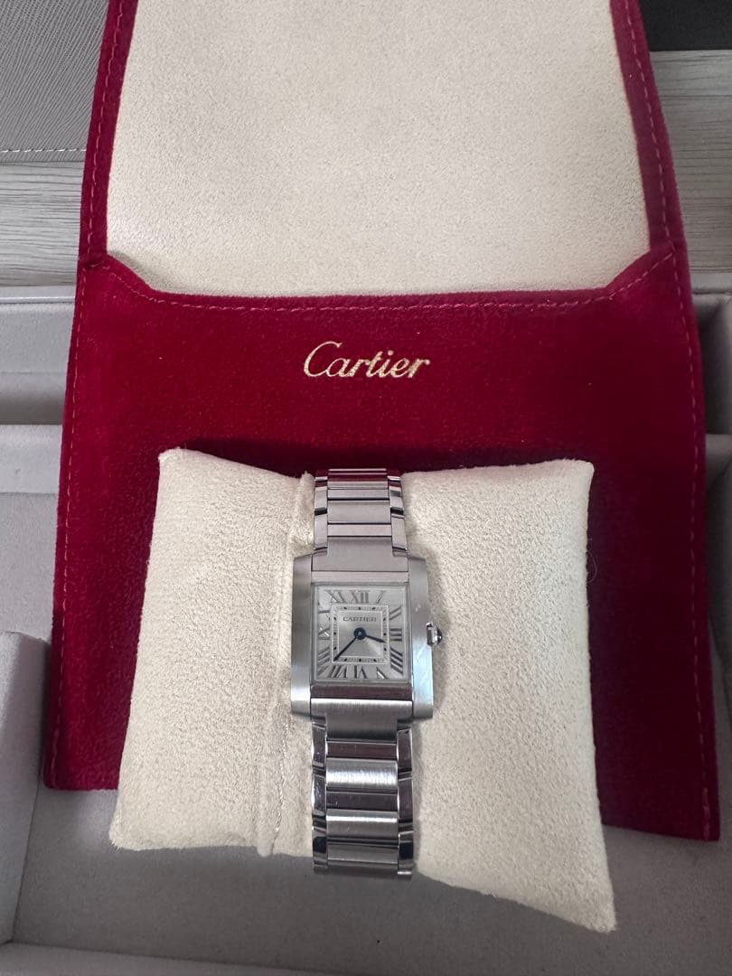カルティエ美品　タンク フランセーズ ウォッチ
