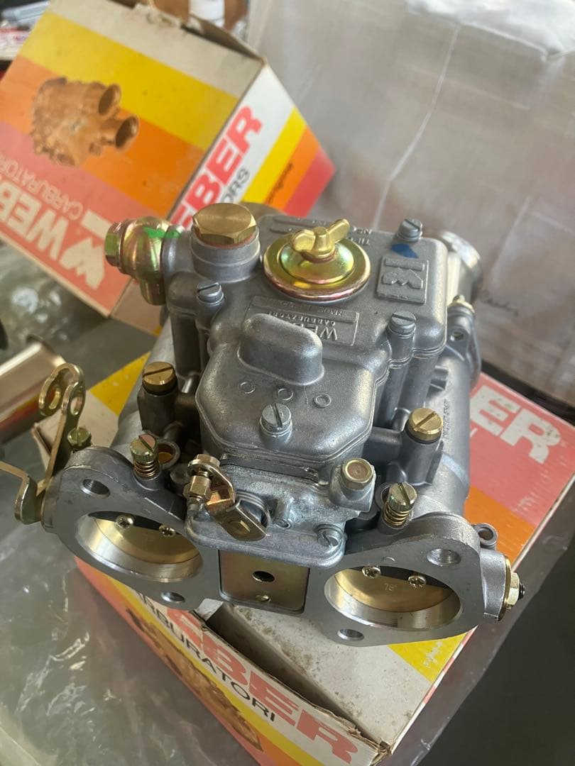 WEBERウエーバー45DCOEスペイン製キャブレター対策前ビンテージ