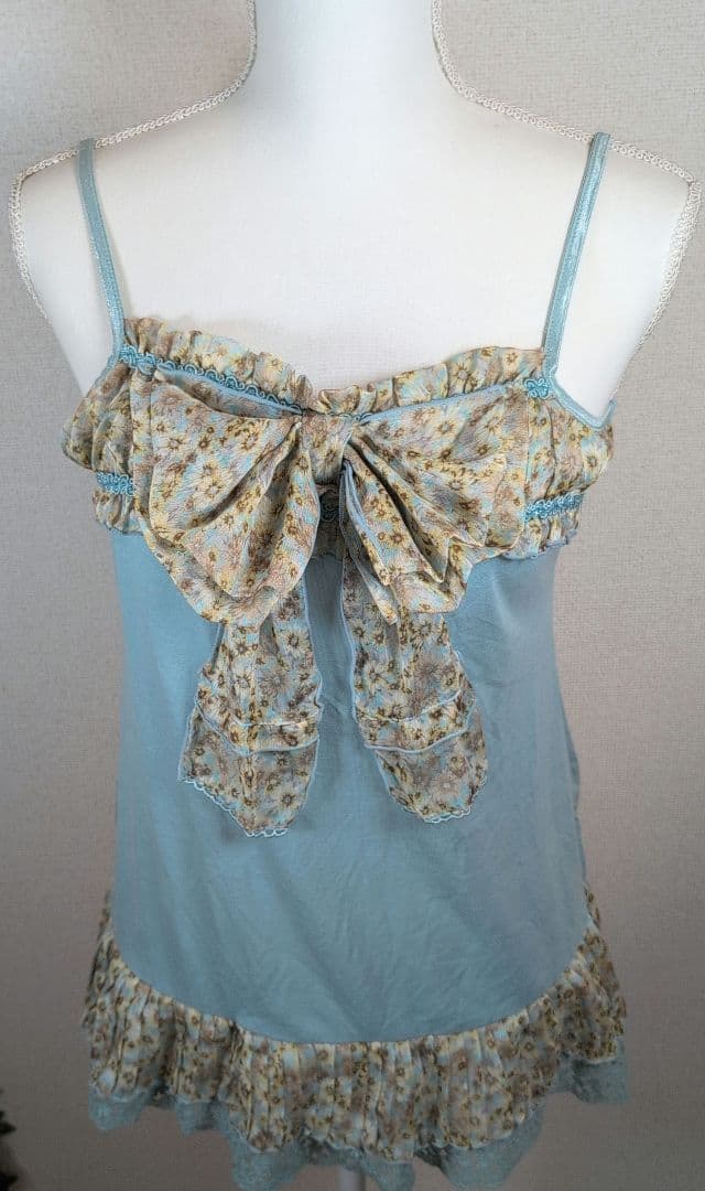 中島興業　axes femme　ビッグリボンキャミ　ベスト　リボンキャミ