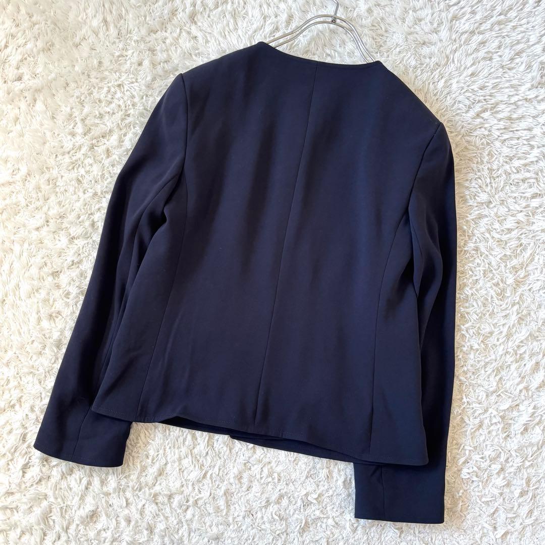 【美品】 セオリーリュクス ノーカラージャケット パンツ セットアップ 40