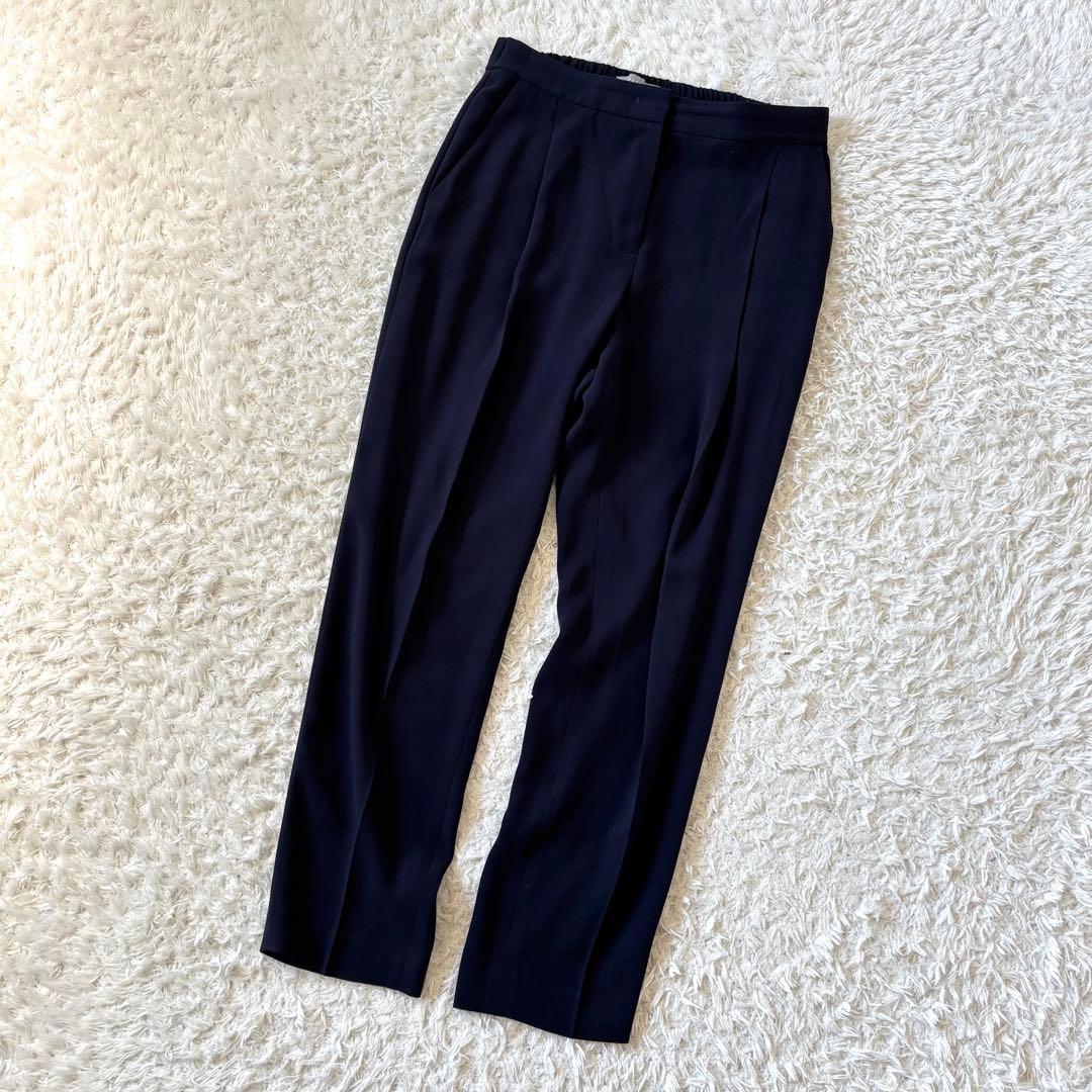 【美品】 セオリーリュクス ノーカラージャケット パンツ セットアップ 40