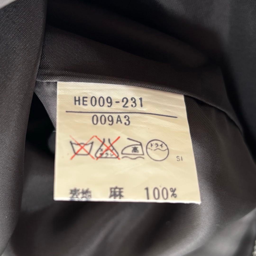 YVES SAINT LAURENT✨ダブルブレスト　スカートスーツ　チェック麻