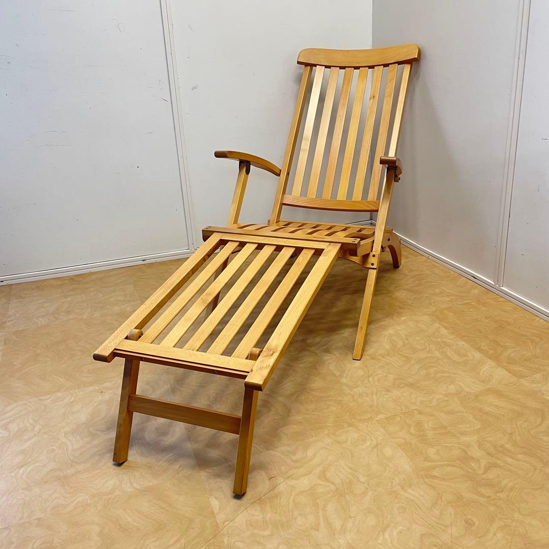 木製デッキチェア フォールディングチェア 折りたたみ椅子 イス 北欧スタイル