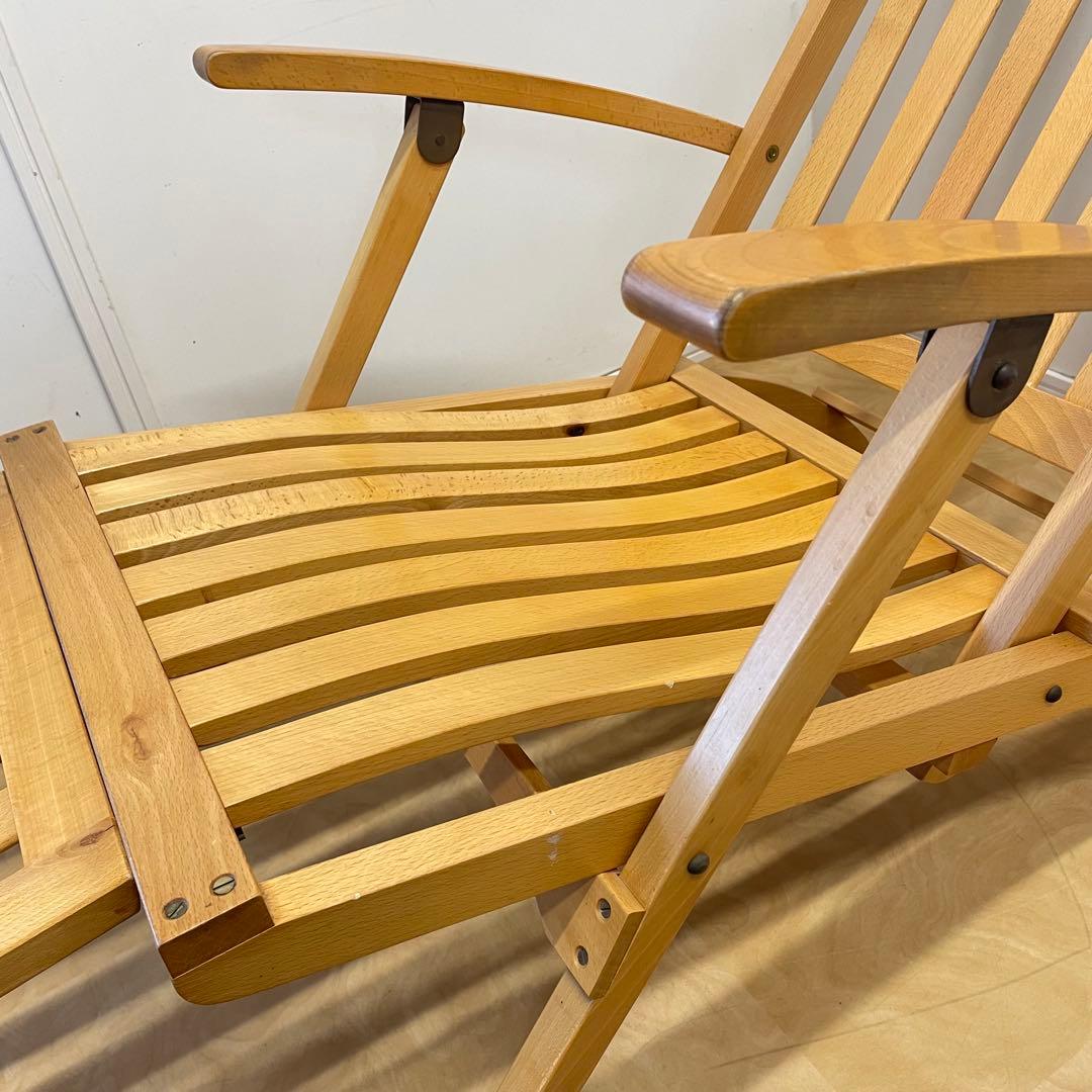 木製デッキチェア フォールディングチェア 折りたたみ椅子 イス 北欧スタイル