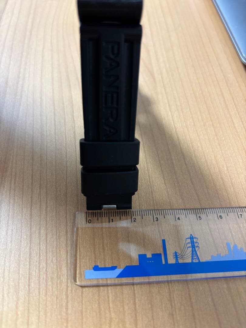 PANERAI 純正ラバーベルト　ブラック　ラグ幅22mm