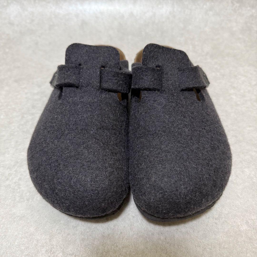 【ビルケンシュトック】ボストン　ウールフェルト クロッグサンダル　24cm