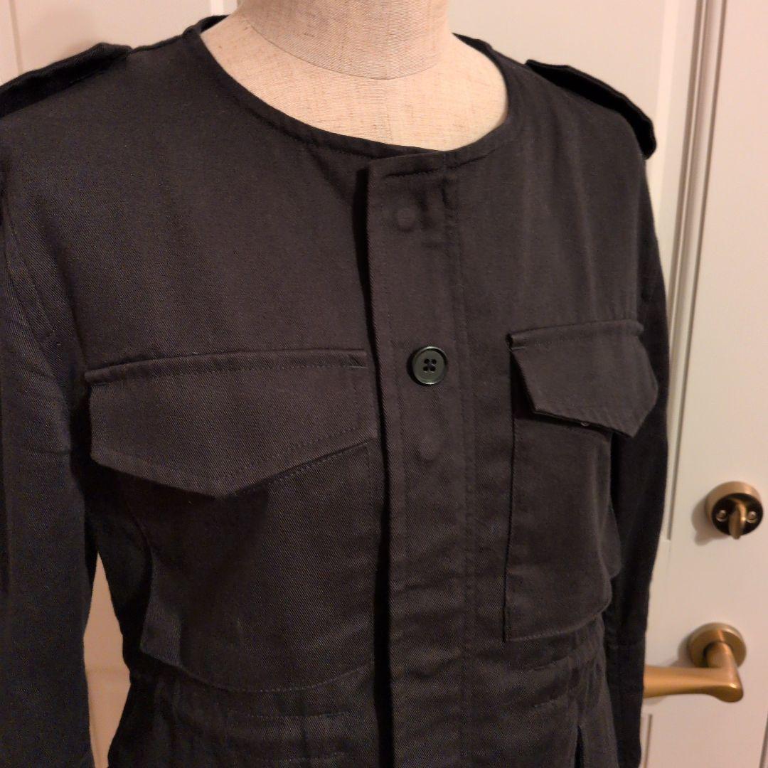 ヨウジヤマモト黒 ミリタリージャケット ウエスト　裾　ドローストリング