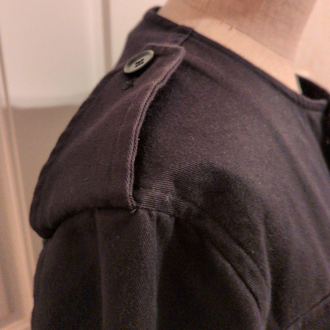 ヨウジヤマモト黒 ミリタリージャケット ウエスト　裾　ドローストリング