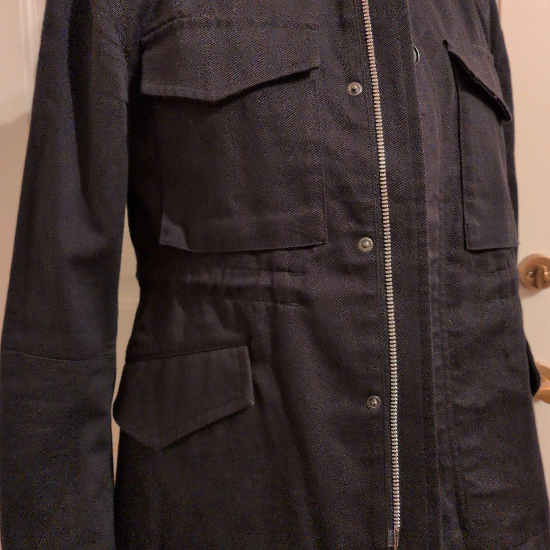 ヨウジヤマモト黒 ミリタリージャケット ウエスト　裾　ドローストリング