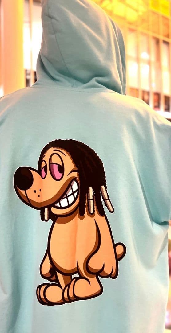 ナスティードッグ ジップアップ パーカー フーディー バックプリント ＸＬ