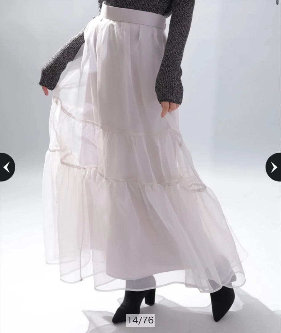 Arpege story♡オーガンティアードスカート