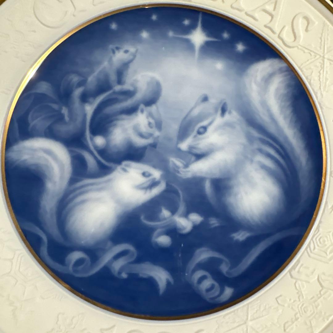 大倉陶園クリスマスプレート　始まりの年1986年