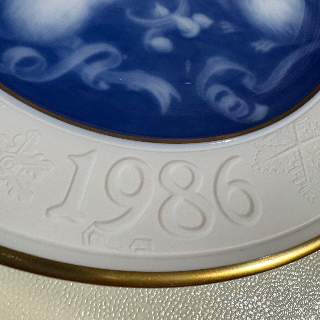 大倉陶園クリスマスプレート　始まりの年1986年