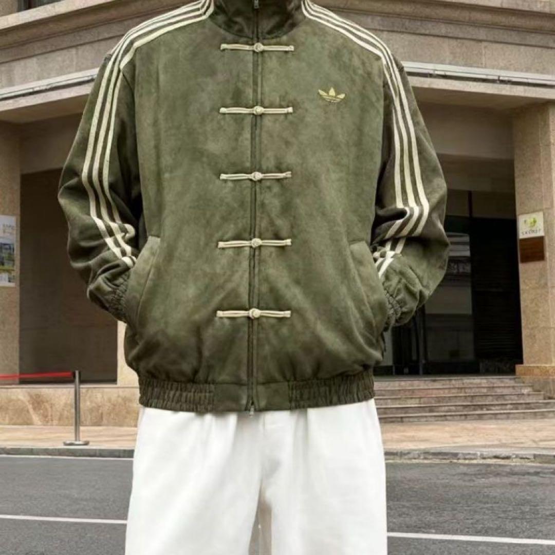 アディダス 中国限定 蛇年トラックジャケット緑　Mサイズ”