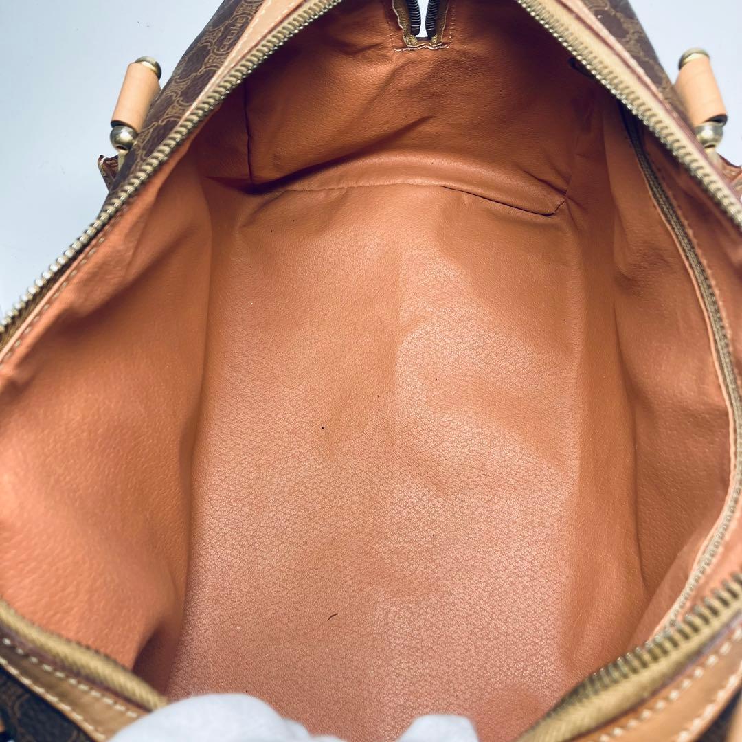 m*★様 極美品　セリーヌ マカダム ハンドバッグ ボストンバッグ ミニボストン