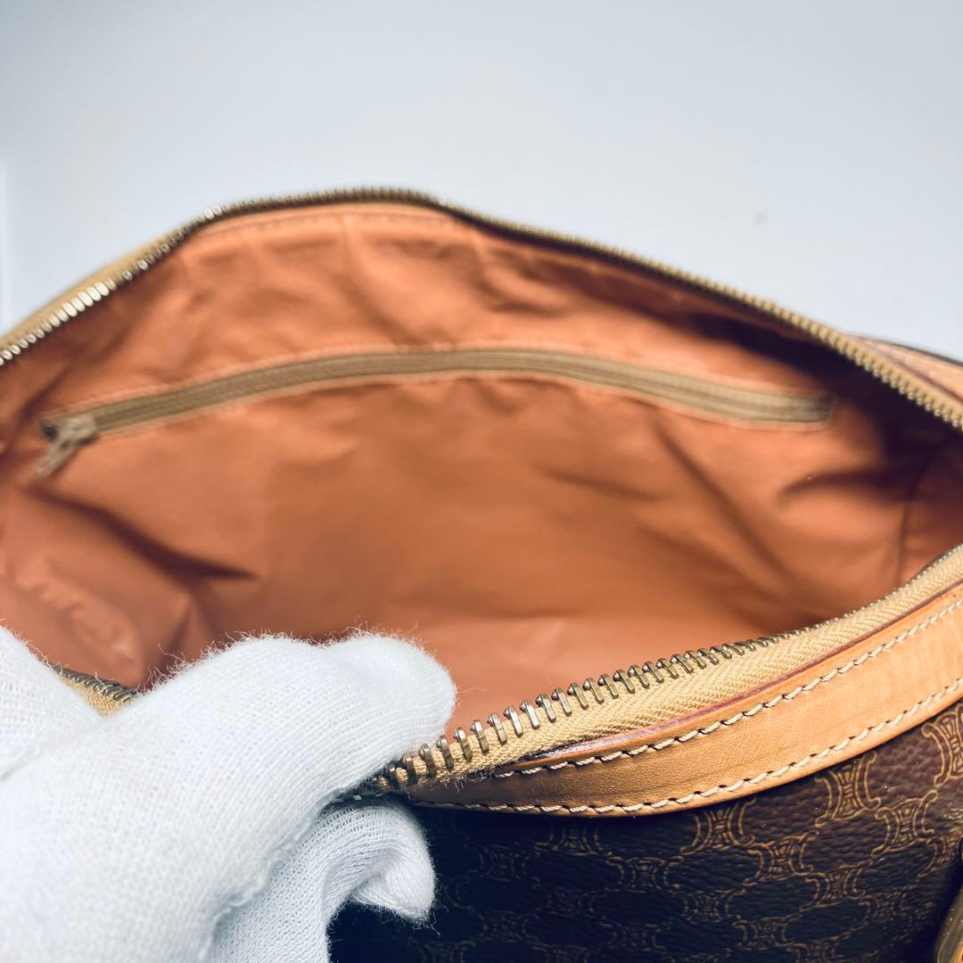 m*★様 極美品　セリーヌ マカダム ハンドバッグ ボストンバッグ ミニボストン