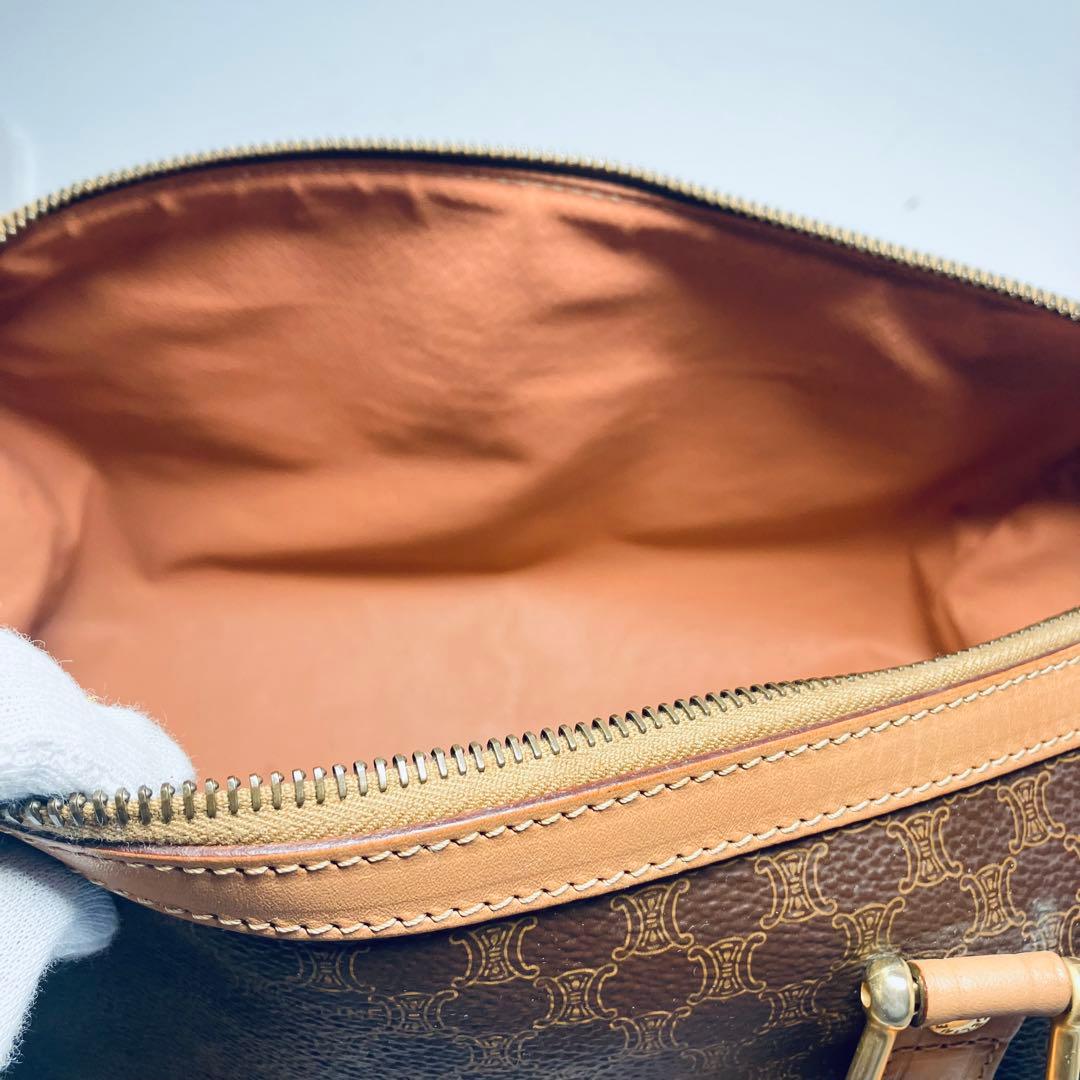 m*★様 極美品　セリーヌ マカダム ハンドバッグ ボストンバッグ ミニボストン