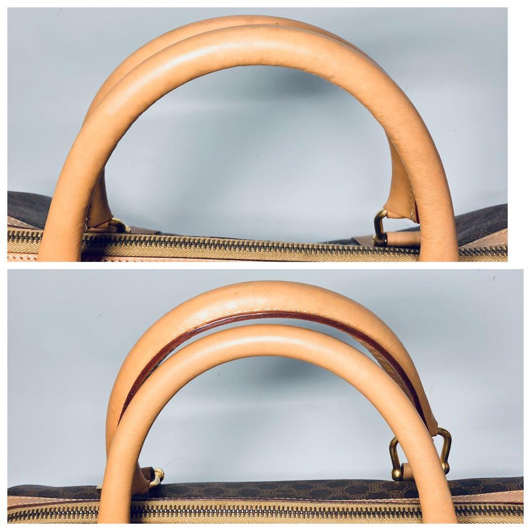 m*★様 極美品　セリーヌ マカダム ハンドバッグ ボストンバッグ ミニボストン