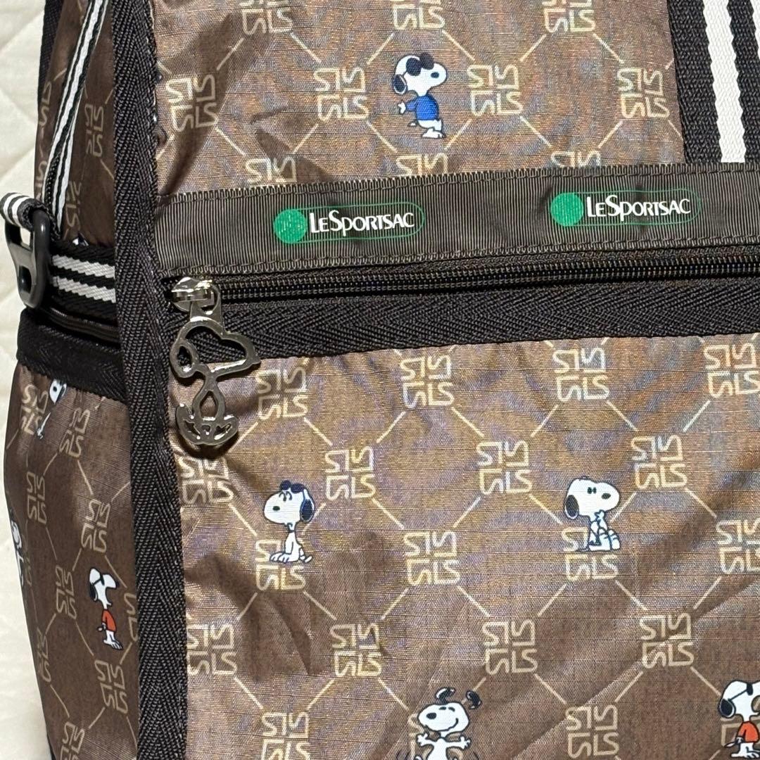 レスポートサック　スヌーピーレモノグラム　ボストンバッグ　ラージウィークエンダー