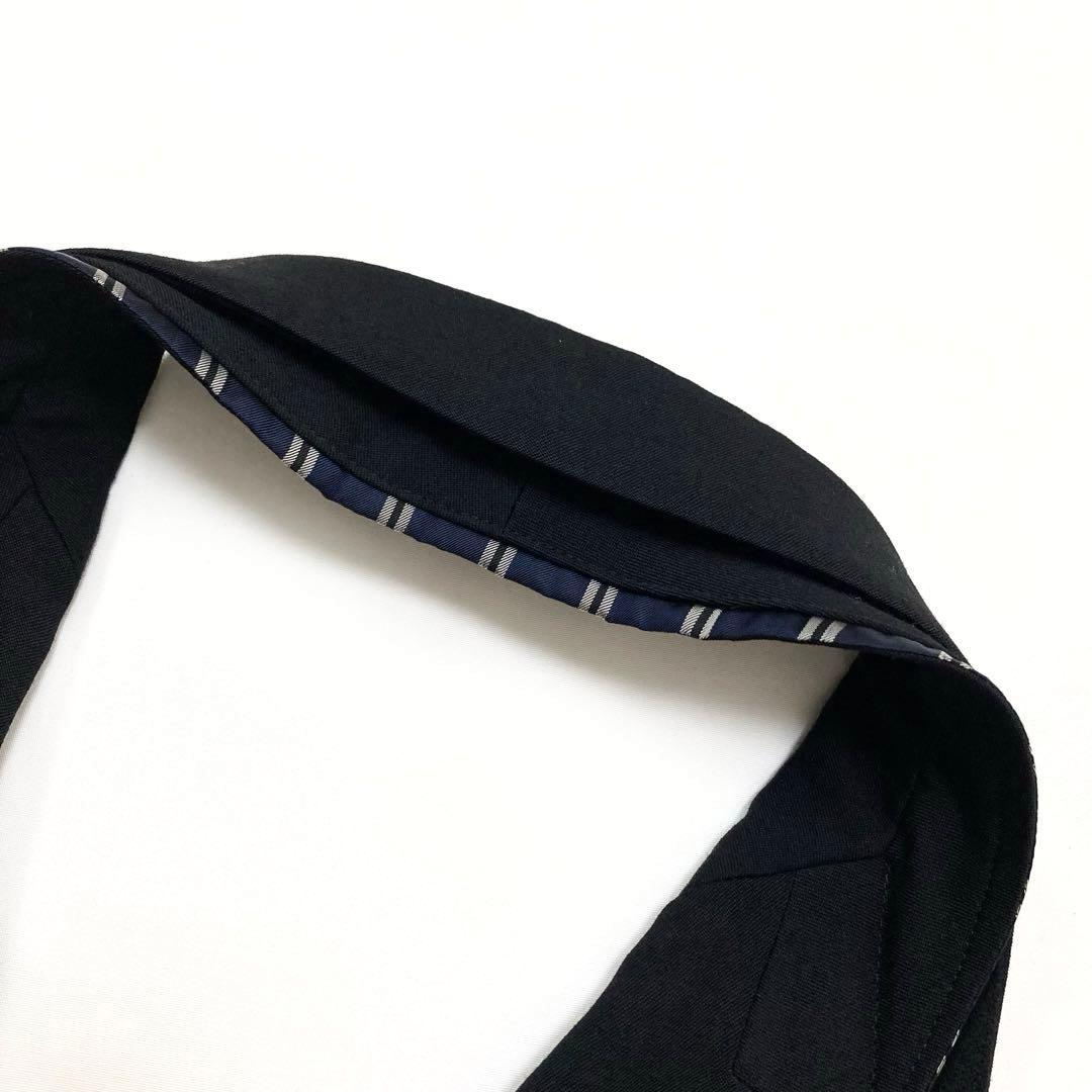 ヨウジヤマモト 美品 ウールギャバ ノースリーブ ジャケット 黒2