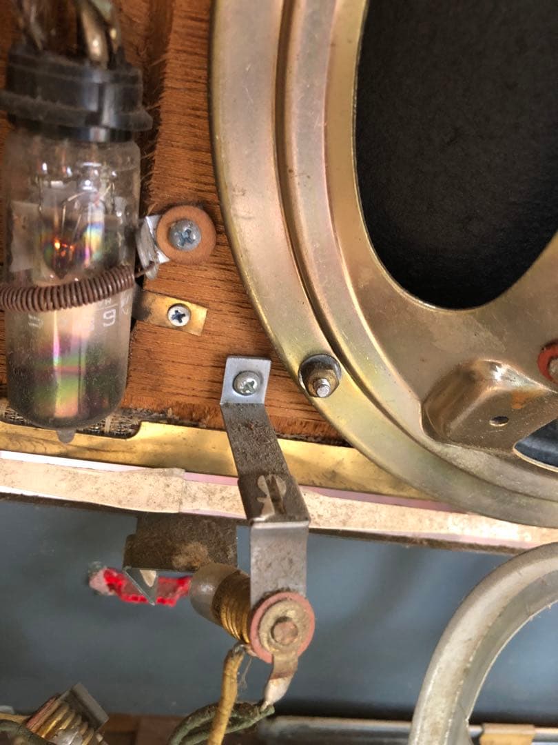 ナショナル 真空管ラジオ 当時物 年代物通電のみ(J66)