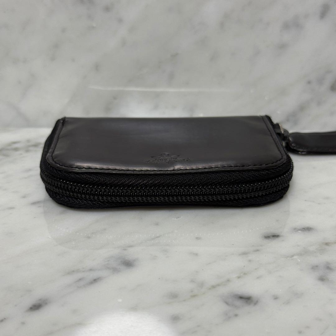 PRADA プラダ ケース 小銭入れ ジップ エナメル ブラック 財布