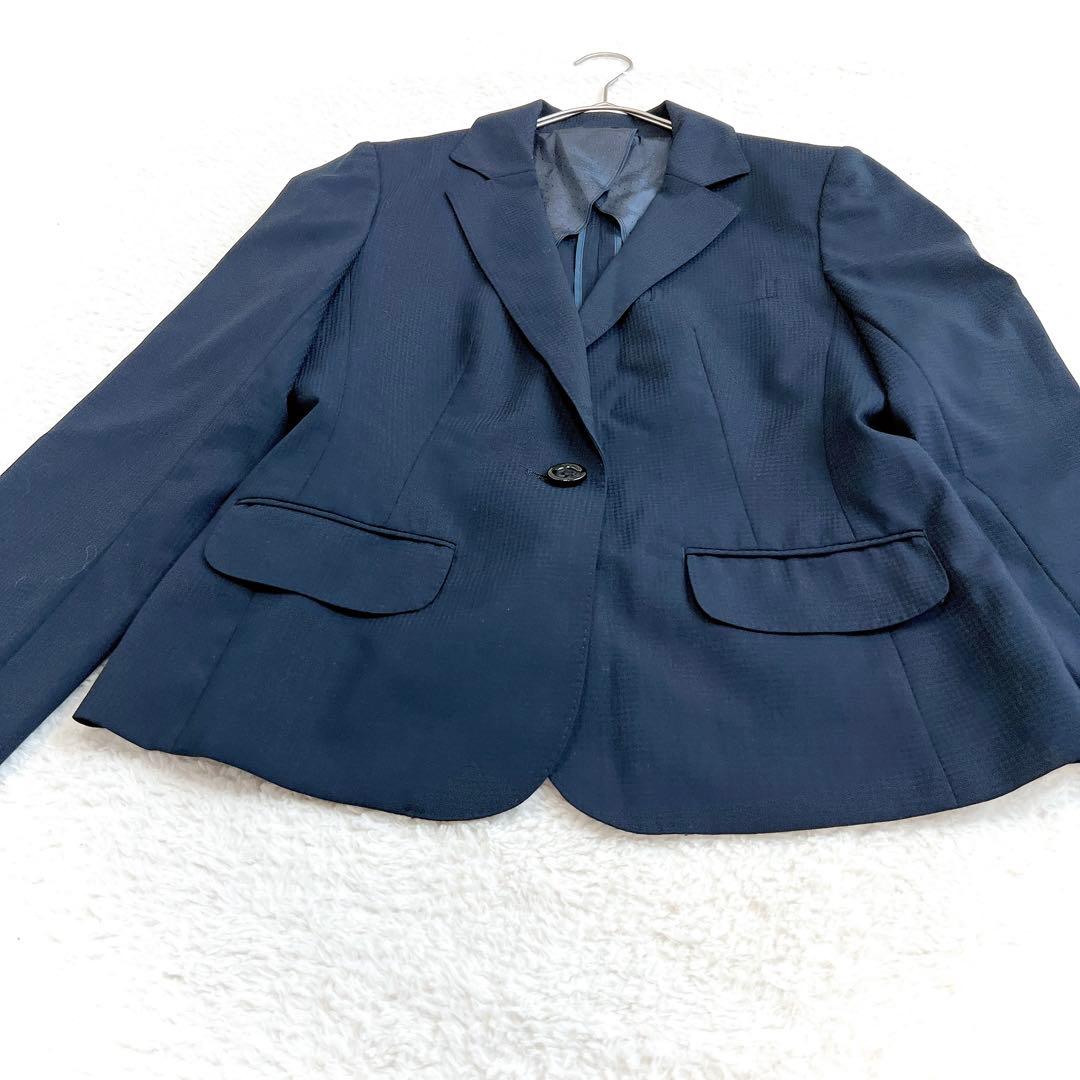 【n-line Precious】スーツセットアップ(13号)３点セット　紺