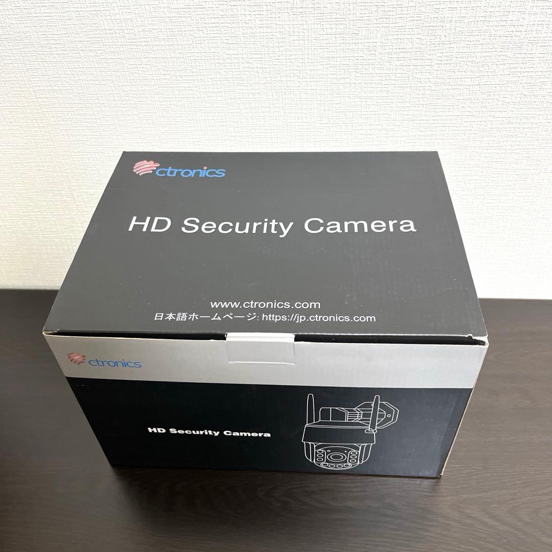 【得】ctronics 防犯カメラWiFiパトロール機能 24時間録画 ブラック