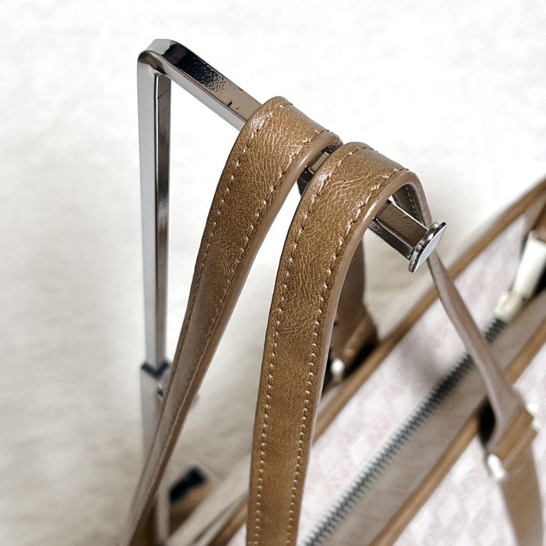 ​【未使用級】ジョーダン モノグラム トートバッグ 総柄 ベージュ