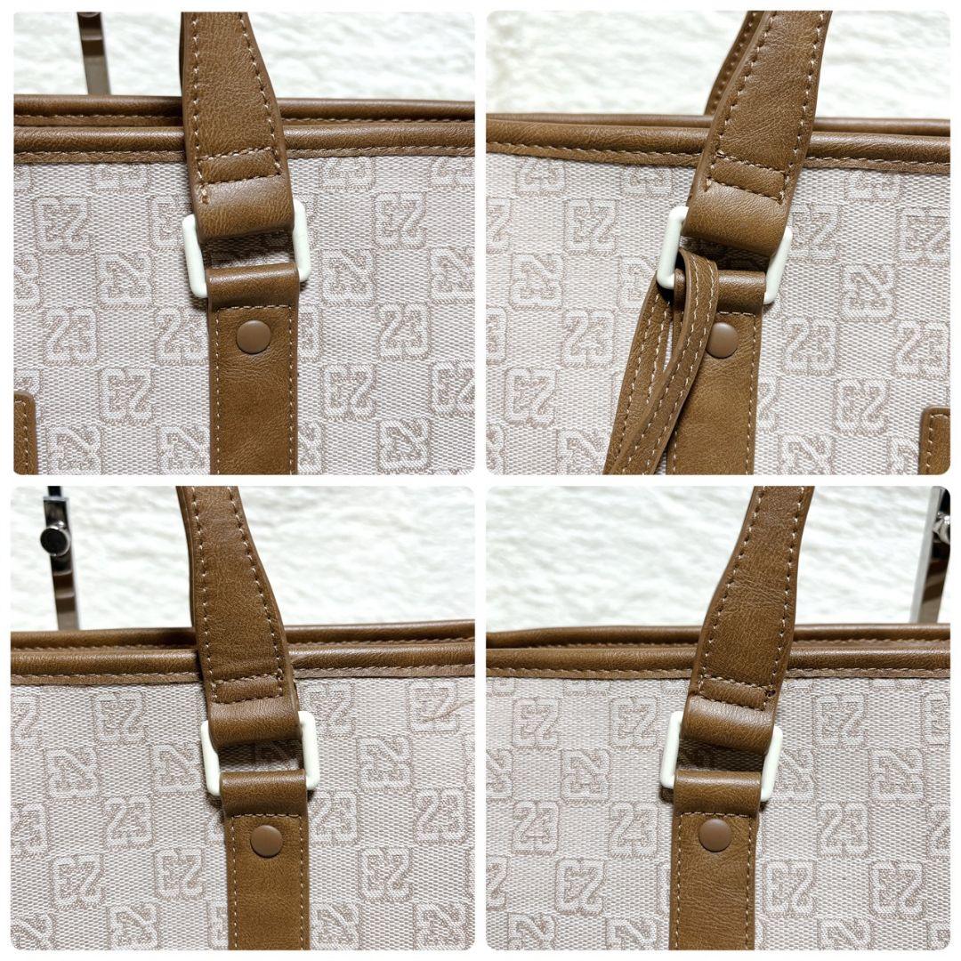 ​【未使用級】ジョーダン モノグラム トートバッグ 総柄 ベージュ