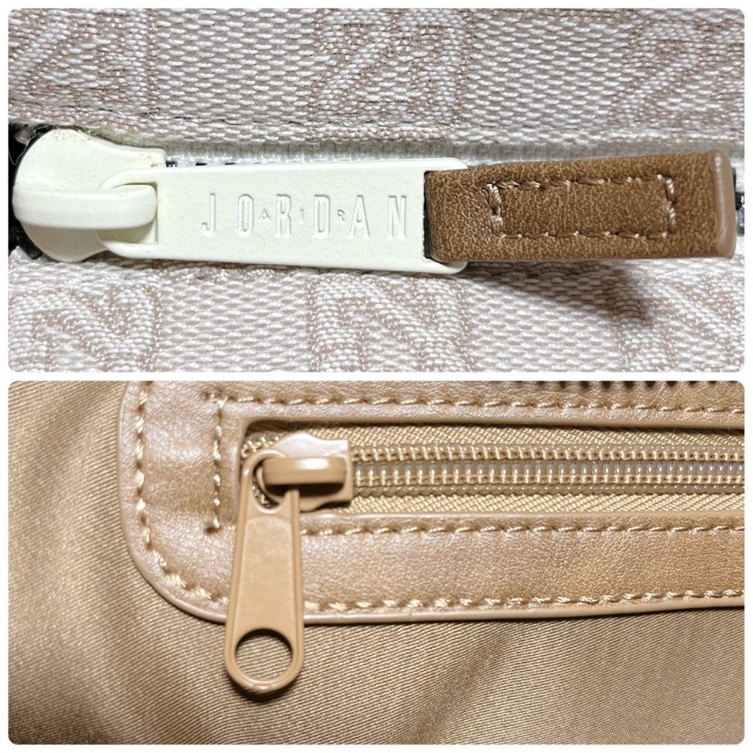 ​【未使用級】ジョーダン モノグラム トートバッグ 総柄 ベージュ