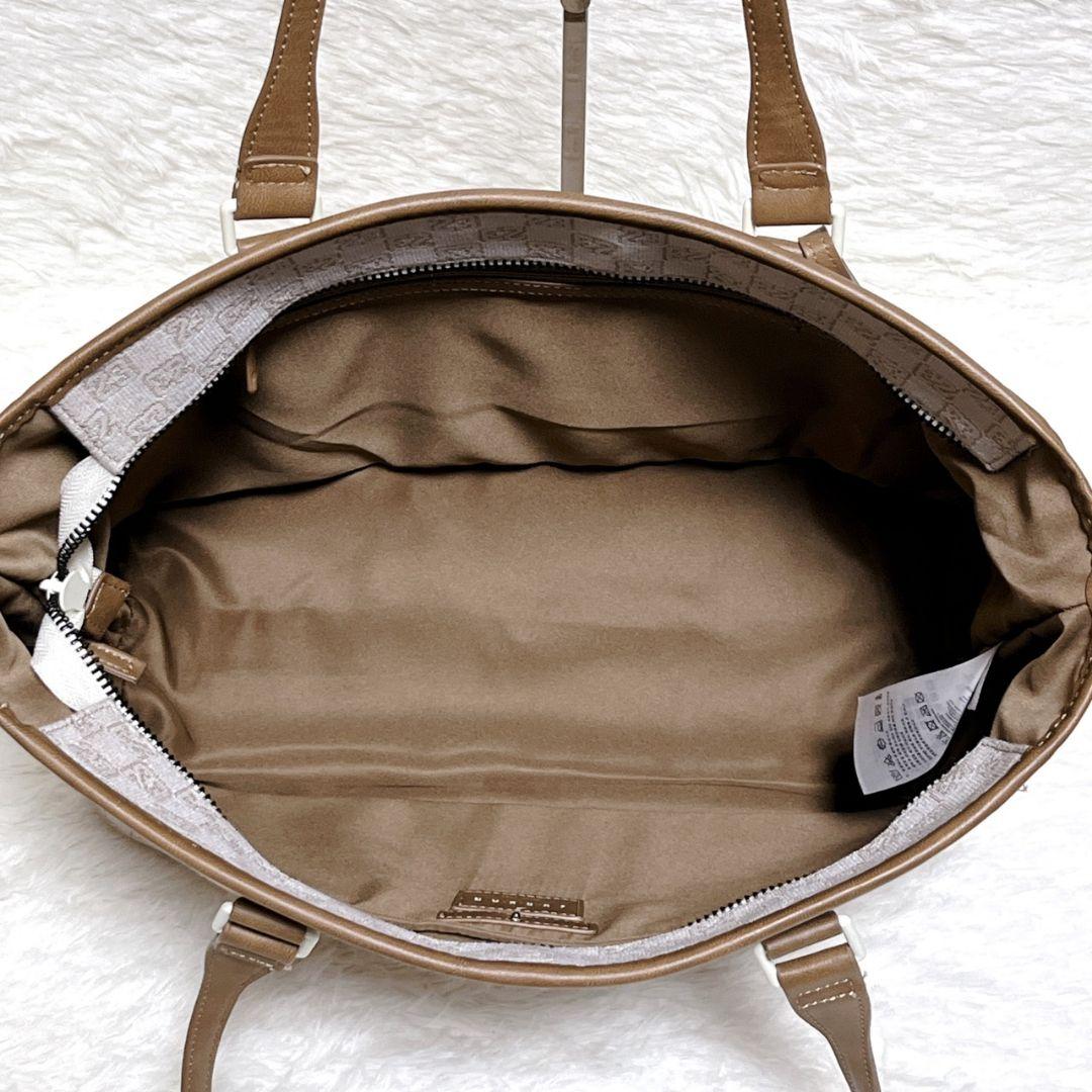 ​【未使用級】ジョーダン モノグラム トートバッグ 総柄 ベージュ