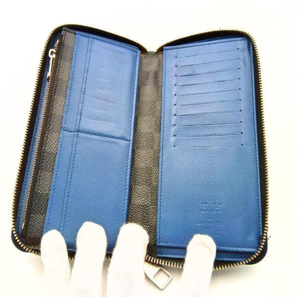 ルイ ヴィトン ダミエ アンフィニ ヴェルティカル 長財布 メンズ B.H