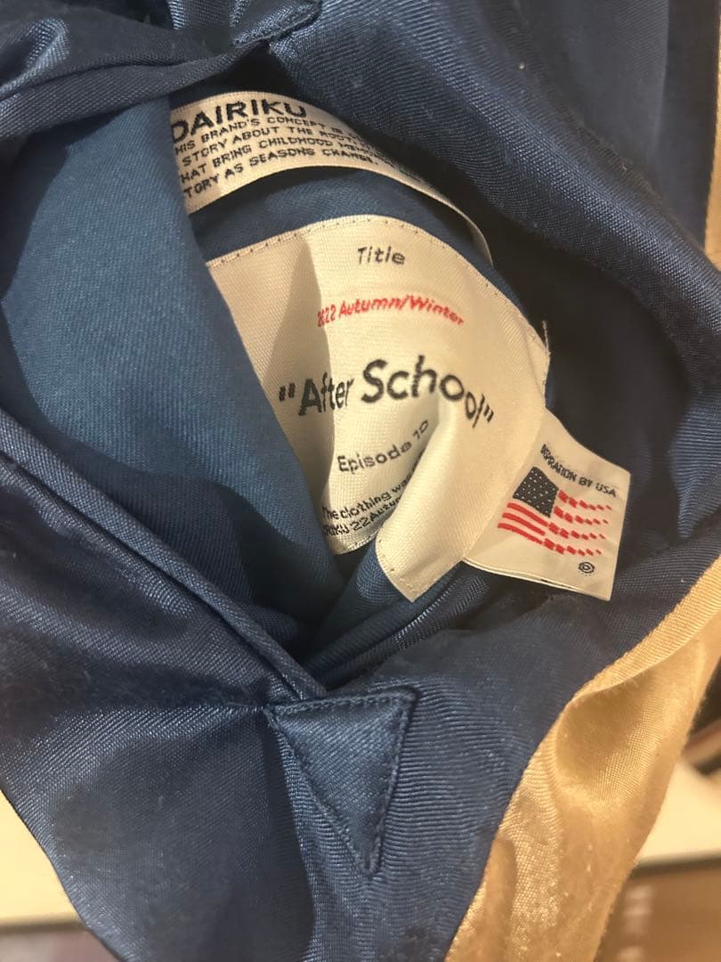 ダイリク　22awスカジャン青