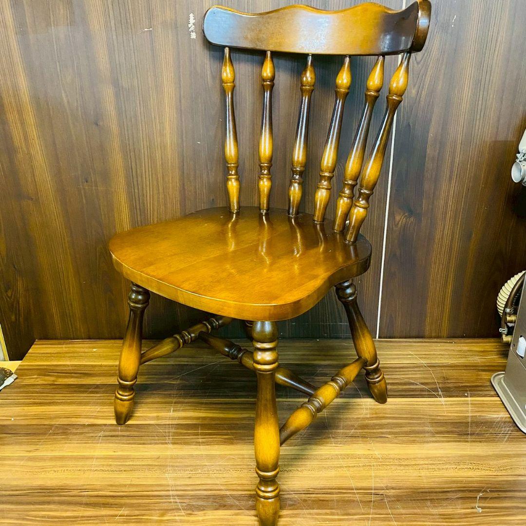 B*.様 Q1043 2脚セット　キツツキ　飛騨産業　椅子　家具　チェア　レトロ