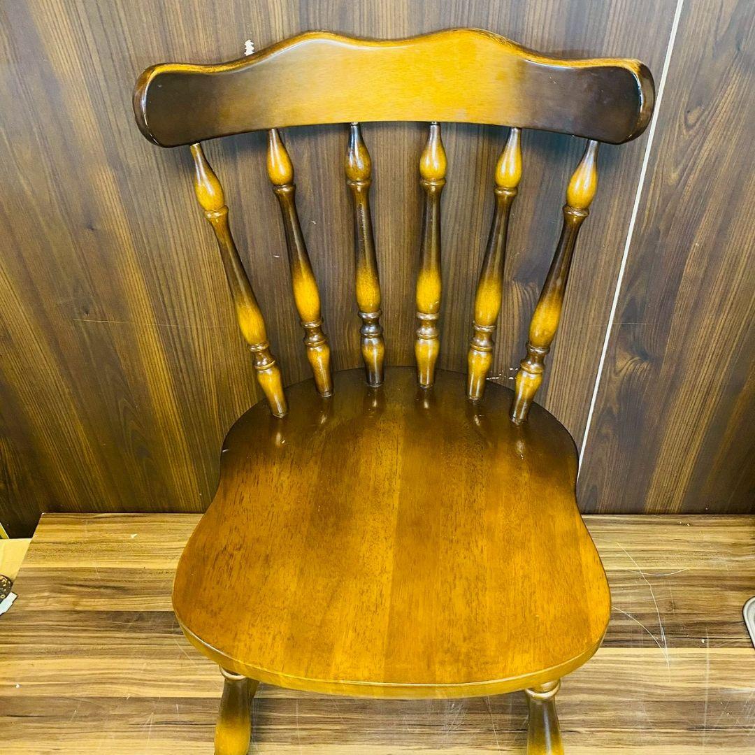 B*.様 Q1043 2脚セット　キツツキ　飛騨産業　椅子　家具　チェア　レトロ