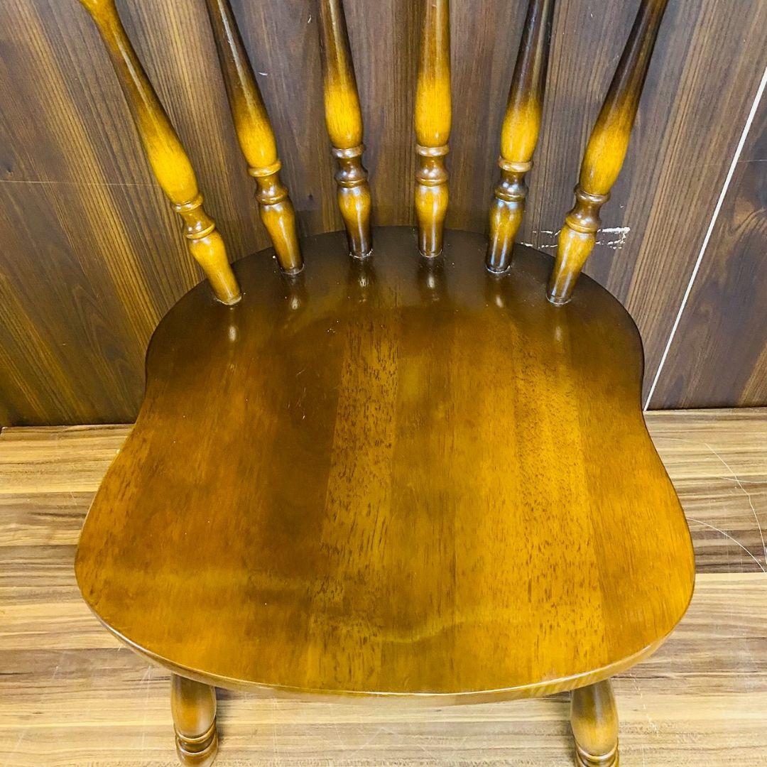 B*.様 Q1043 2脚セット　キツツキ　飛騨産業　椅子　家具　チェア　レトロ