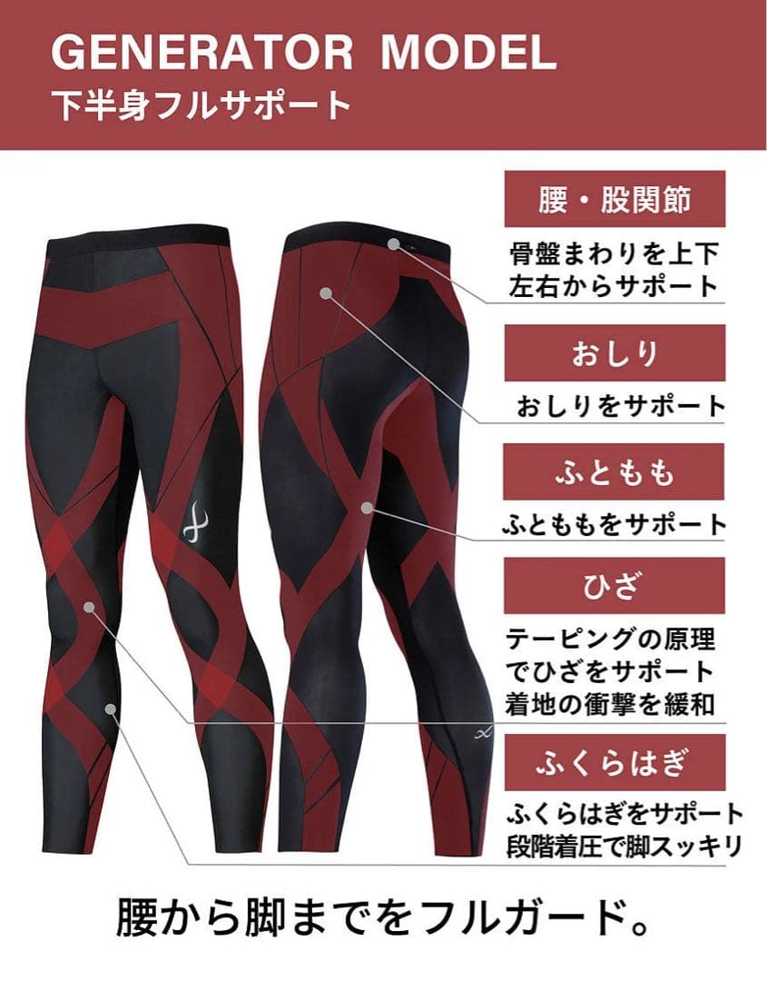 CW-X GENERATOR MODEL 2.0 メンズ M