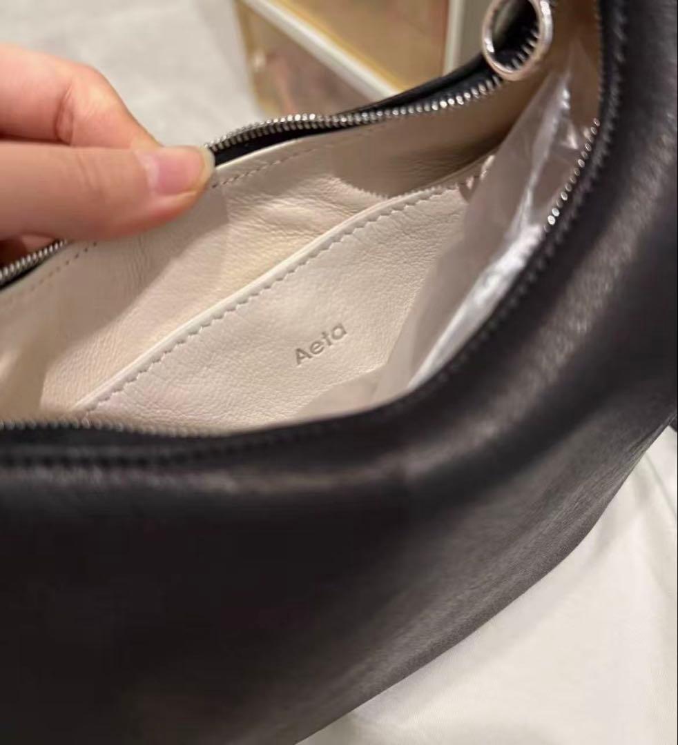 Aeta ブラックハンドバッグSz/-