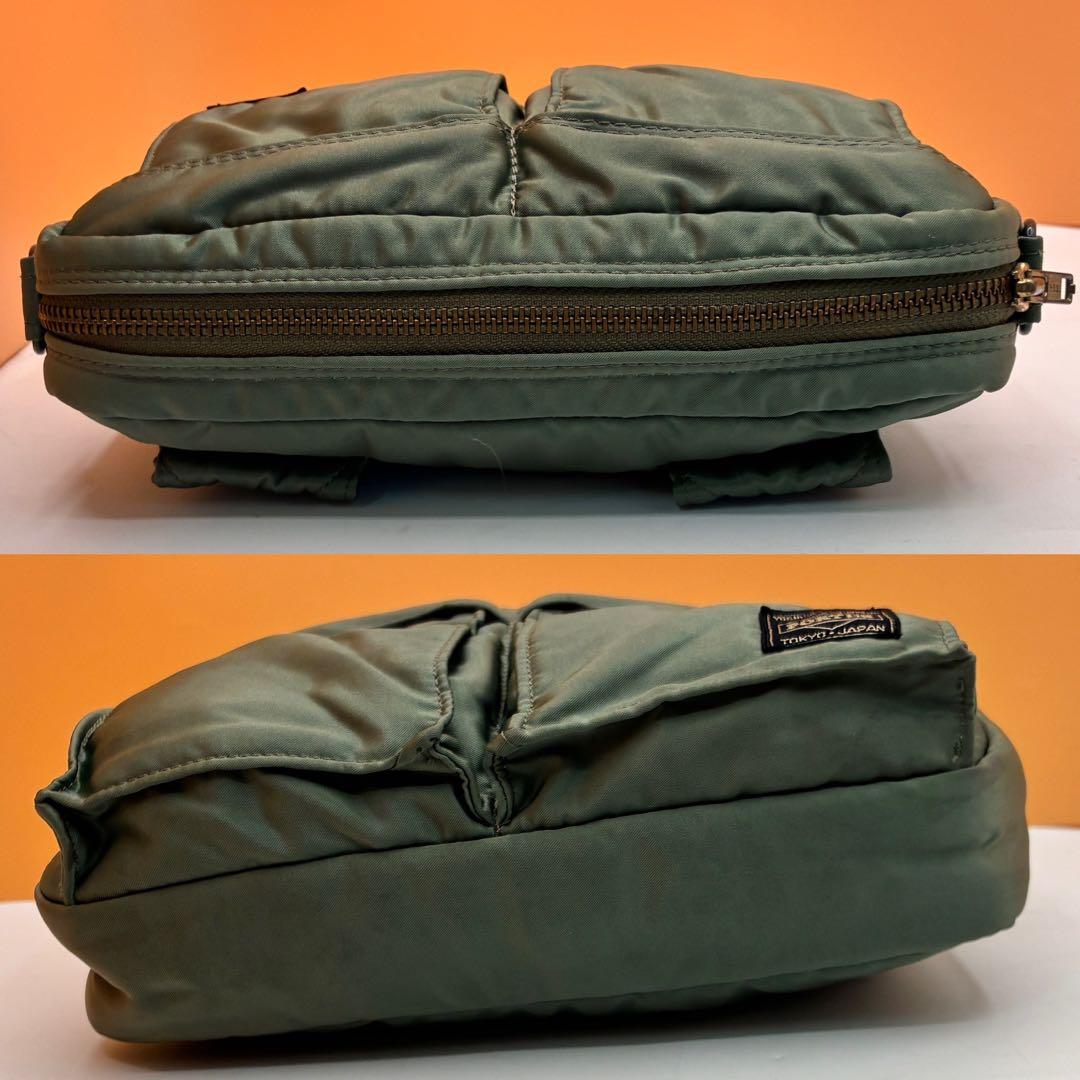 【美品✨】ポーター タンカー ショルダーバッグ ボディバッグ セージグリーン
