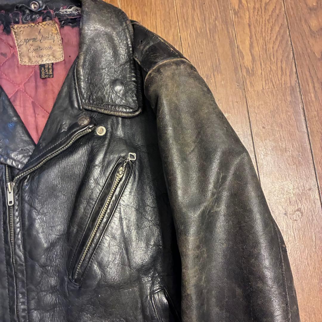 50s sears レザージャケット ライダース vintage USA製