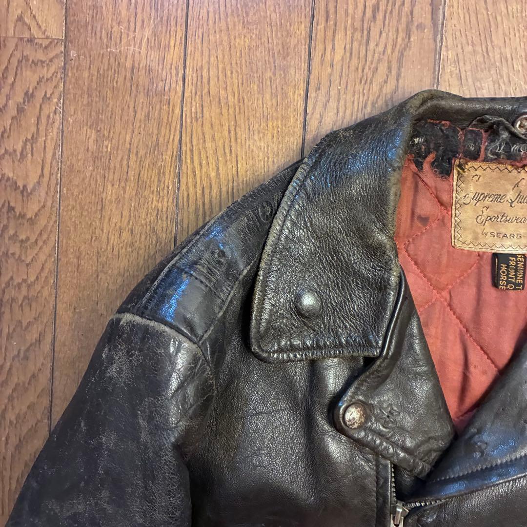 50s sears レザージャケット ライダース vintage USA製