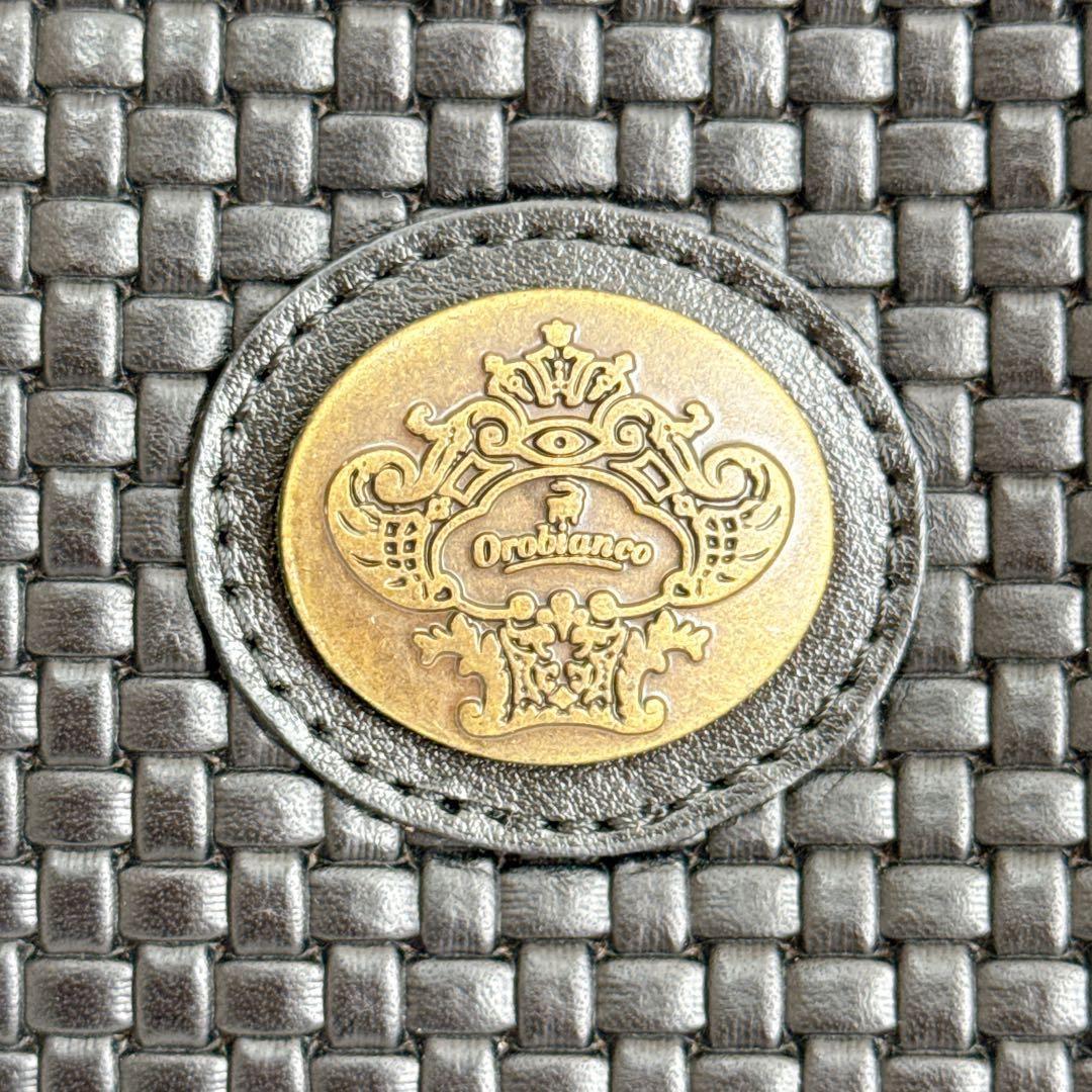 Orobianco オロビアン ボディバック レザー ブラック ロゴ イタリア製