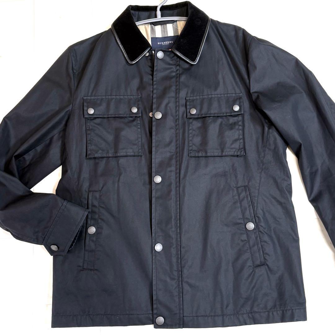 ✨美品✨BURBERRY フィールドジャケット　ミリタリージャケットブラック