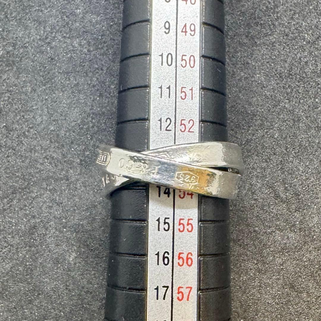 13号TIFFANY 1837 インターロッキング リング ナロー　SV925