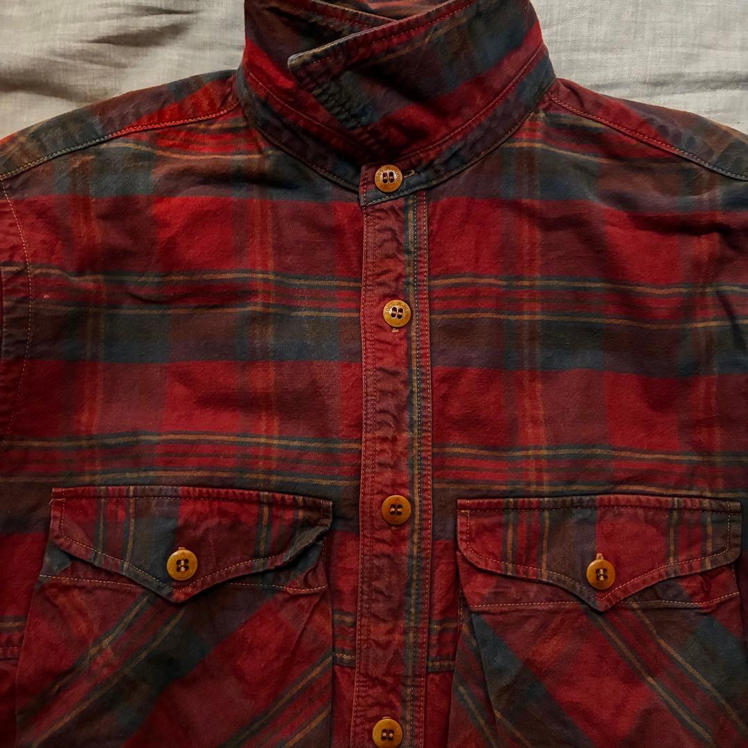 フリーホイーラーズ　BUBO ワークシャツ　16 レッド