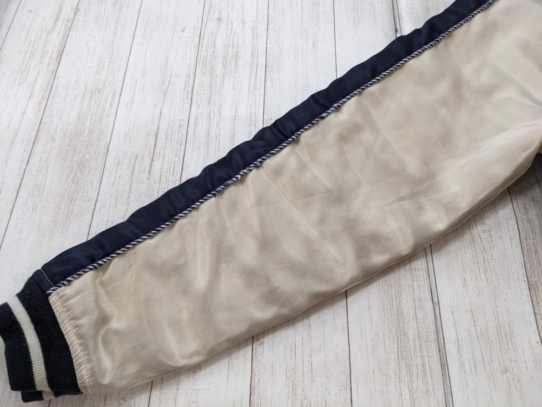 パンクドランカーズ✕くっきー/リバーシブルスカジャン総刺繍/サテン/キルティング